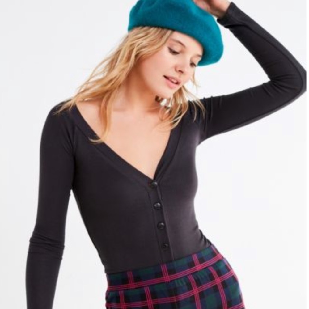 Urban outfitters plunging off the shoulder top